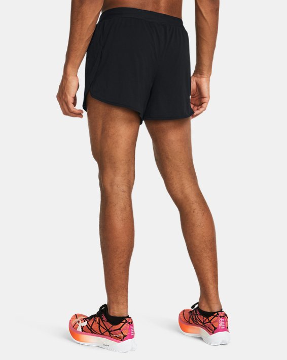 Men's UA Pro Run Split Shorts, Black, pdpMainDesktop image number 1
